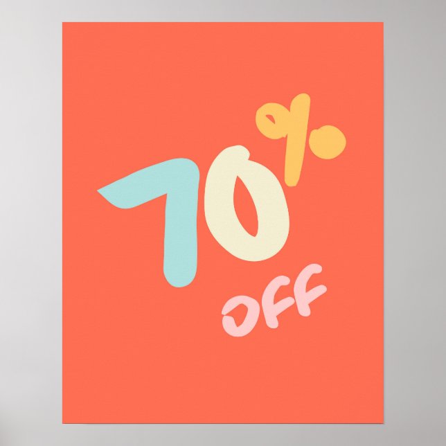 Boutique-Handelsmarke, Einzelhandelsmarke, 70 % Ra Poster (Vorne)