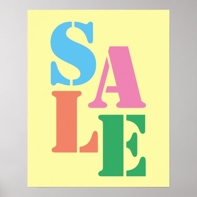 Boutique-Handelszeichen, Einzelhandelsmarken-Besch Poster (Vorne)
