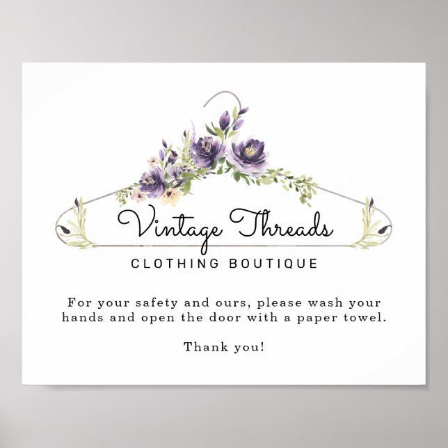 Boutique Handwaschbad Poster (Vorne)