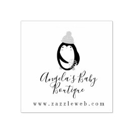 Boutique-Kleidungsstück-Pinguin-Logo Gummistempel