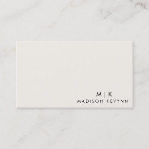 Boutique minimaliste de luxe Carte de visite ivoir