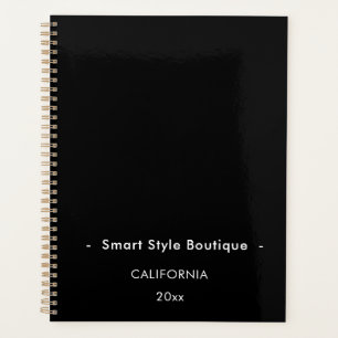 Boutique minimaliste de luxe noir et blanc