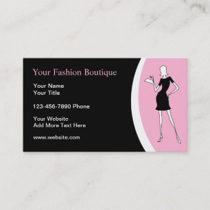 Boutique mode Carte de visite tendance