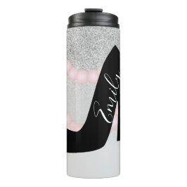 Boutique Ombre Imitats Sparkle Mit Monogramm Name Thermosbecher