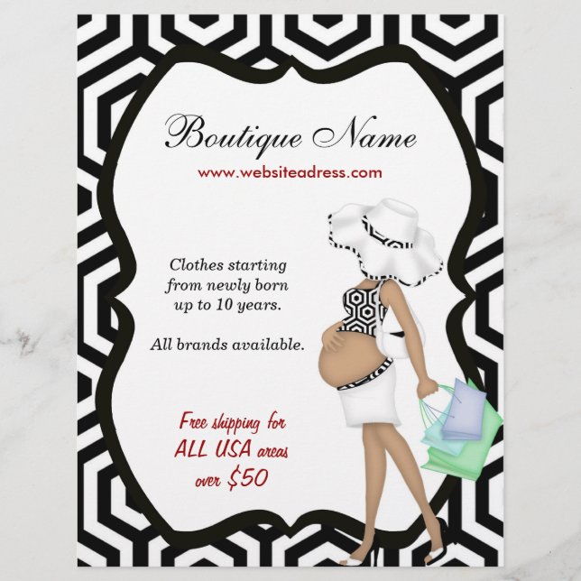 Boutique online flyer (Vorne)