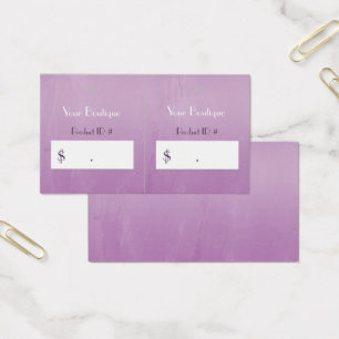 Boutique rose simple Tags suspendus de vente au dé