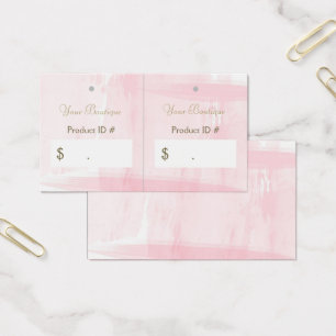 Boutique rose simple Tags suspendus de vente au dé