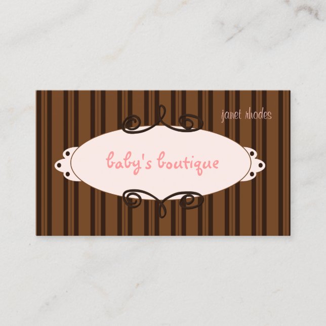 Boutique sassy, cartes de visite (Devant)