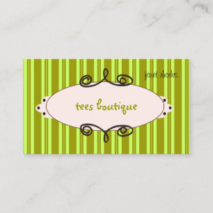 Boutique sassy, cartes de visite