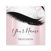 Boutique Silber. Graue Lashes Pink Rose