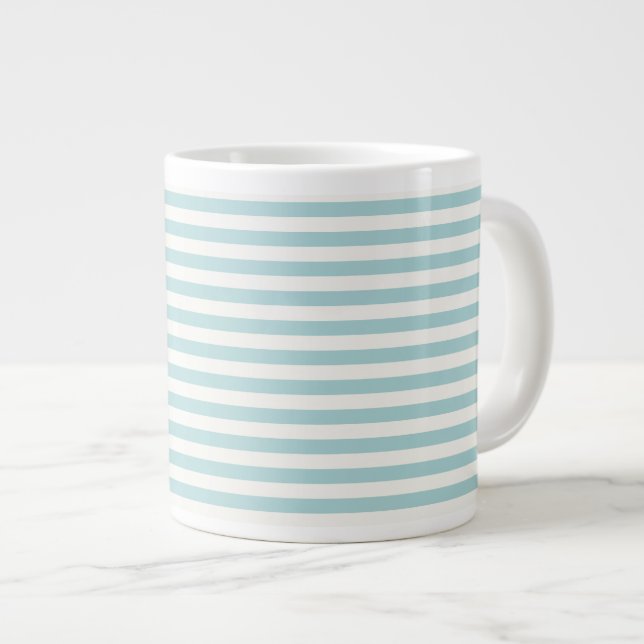 Boutique Streifen 20oz / Größen & Stilelemente - Jumbo-Tasse (Vorderseite Rechts)