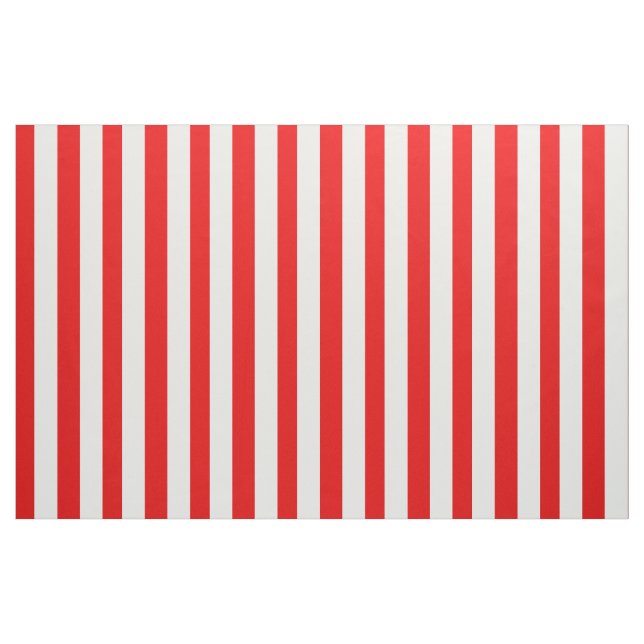Boutique Streifen - Stoff weiß rot (Fat Quarter (45,7 x 55,9 cm))