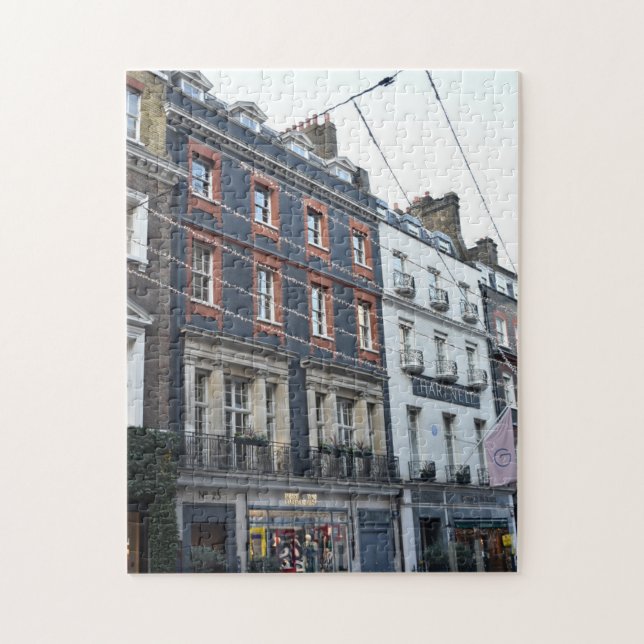 Boutiquen entlang Bruton Street, Mayfair, London,  (Vertikal)