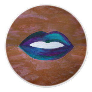 Bouton à lèvres Abstrait   Fille lèvres Kiss XOXO 