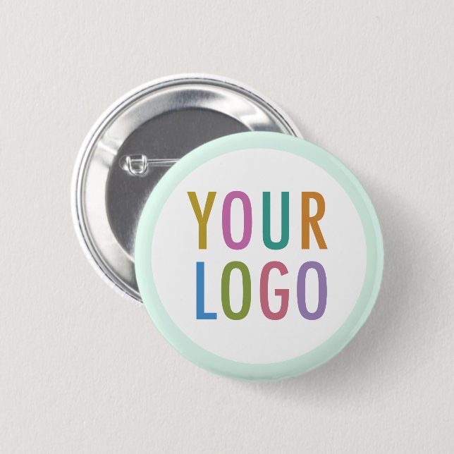 Bouton arrière du logo personnalisé Badge rond Pas (Devant & derrière)