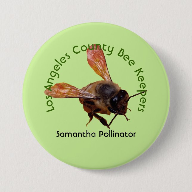 Bouton - Badge du nom du club de conservation des  (Devant)
