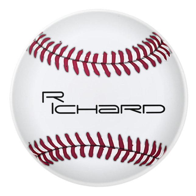Bouton céramique de baseball personnalisé (Devant)