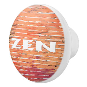 Bouton céramique en roseaux blancs zen