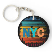 Bouton coloré New York City NYC