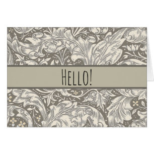 Bouton de fiancé de William Morris damassé antique