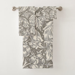 Bouton de fiancé de William Morris damassé antique