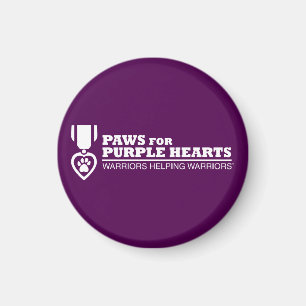 Bouton de frigo Magnet - Purple w White Logo