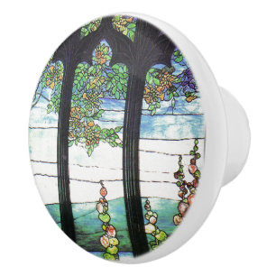 Bouton de jardin en verre souillé de Nouveau
