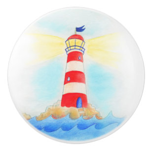 Bouton de phare aquarelle
