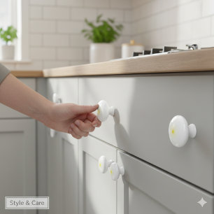 BOUTON DE PORTE EN CÉRAMIQUE 