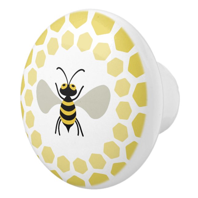 Bouton De Porte En Céramique Abeille (Droite)