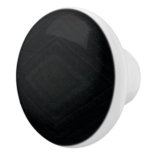 Bouton De Porte En Céramique Acceptation | Texture Abstraite foncée (Droite)