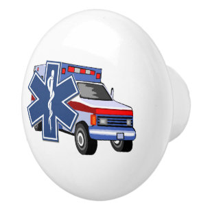 Bouton De Porte En Céramique Ambulance EMS 