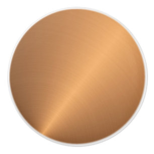 Bouton De Porte En Céramique Angle de brillance en cuivre