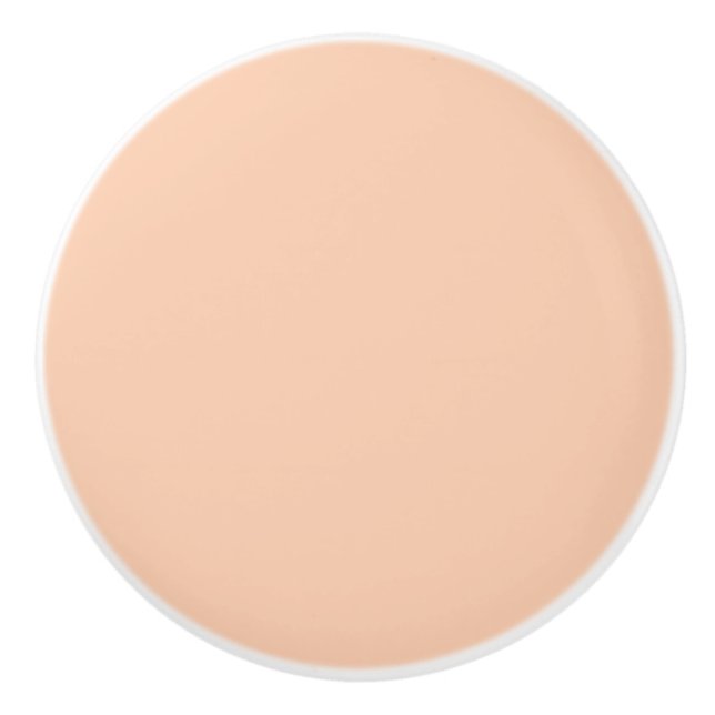 Bouton De Porte En Céramique Apricot (Devant)