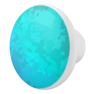 Bouton De Porte En Céramique Aqua Ombre