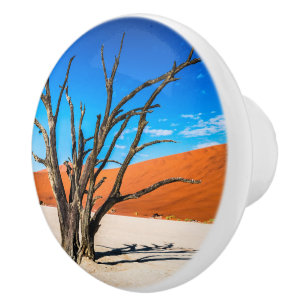 Bouton De Porte En Céramique Arbre mort à Deadvlei, Namibie
