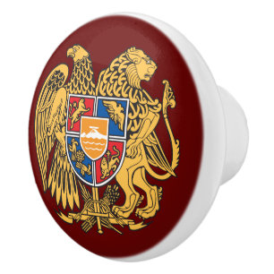 Bouton De Porte En Céramique Armoiries de l'Arménie