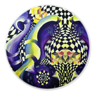 Bouton De Porte En Céramique Art déco - Diffusion Abstraite