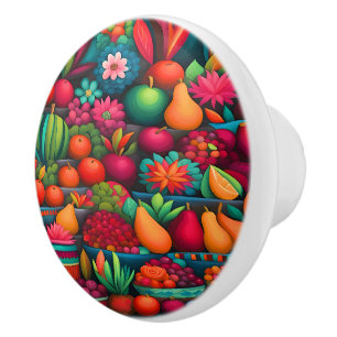 Bouton De Porte En Céramique Art mexicain