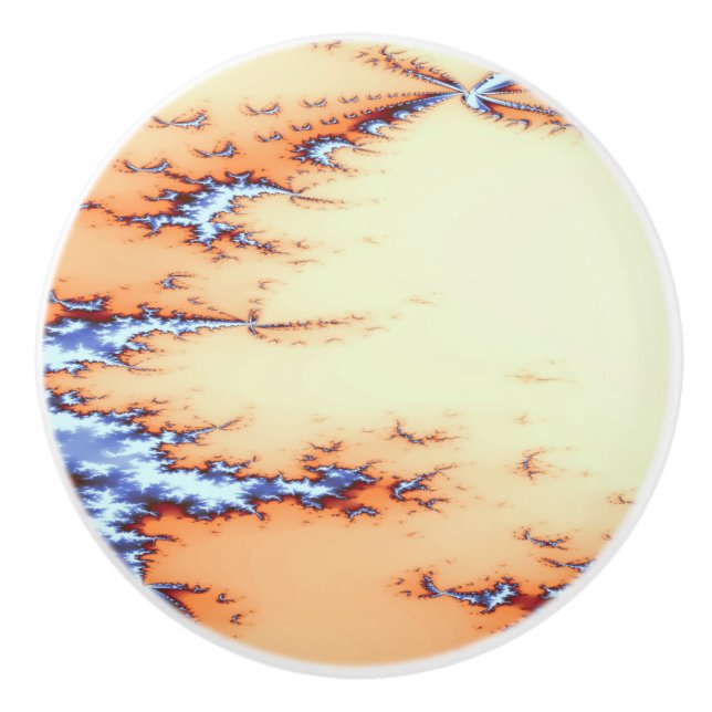 BOUTON DE PORTE EN CÉRAMIQUE ASSEZ EAU DE FLUX (Devant)