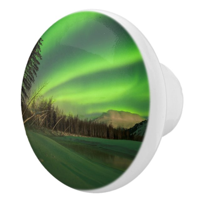 Bouton De Porte En Céramique Aurora à bande (Droite)