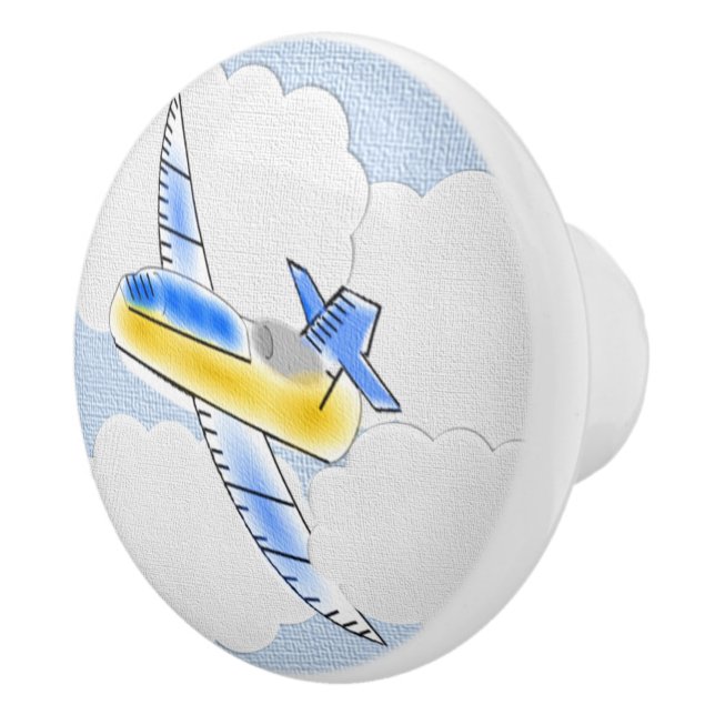 Bouton De Porte En Céramique Avion (Droite)