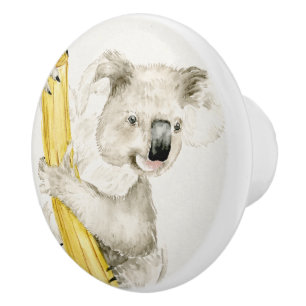 Bouton De Porte En Céramique Baby Koala   Cute & Furry