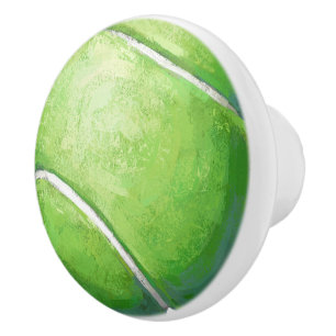 Bouton De Porte En Céramique Balle de tennis
