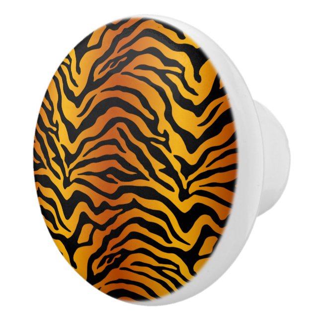 Bouton De Porte En Céramique Bande de tigre (Droite)