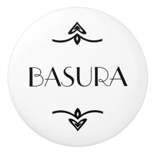 Bouton De Porte En Céramique Basura