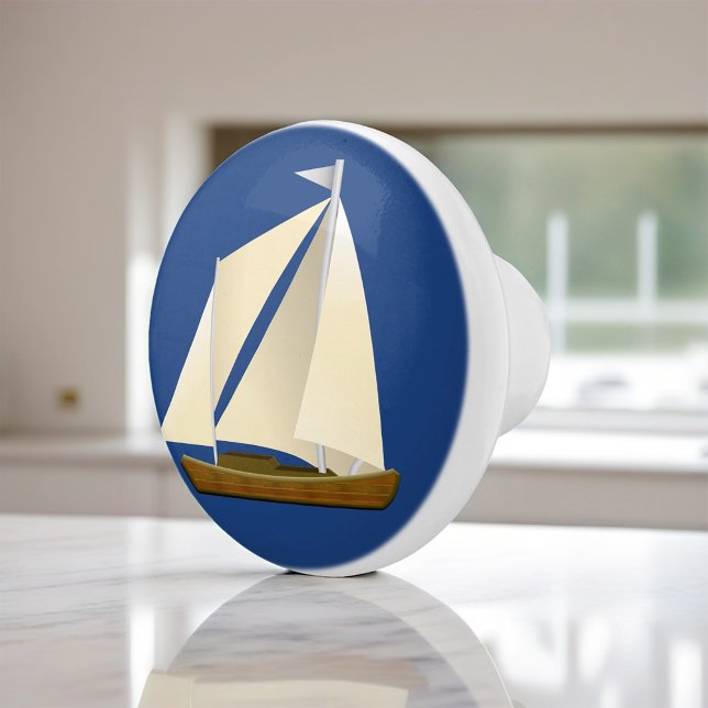Bouton De Porte En Céramique Bateau (Créateur téléchargé)