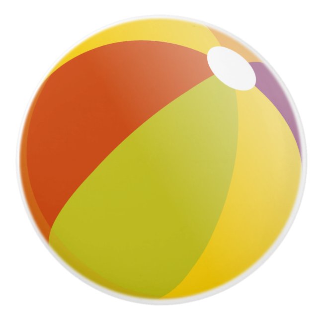 Bouton De Porte En Céramique Beach Ball (Devant)