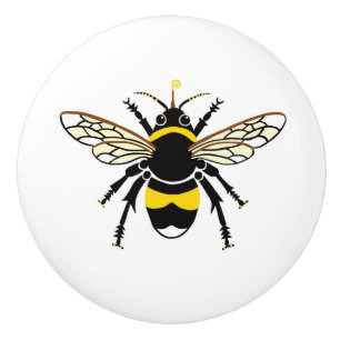BOUTON DE PORTE EN CÉRAMIQUE BEE - KNOB CÉRAMIQUE