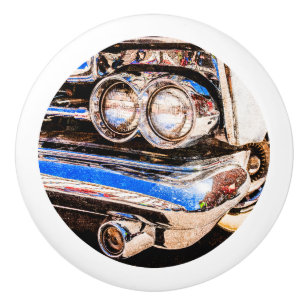 Bouton De Porte En Céramique Belle voiture classique